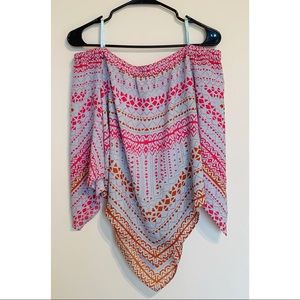 BCBG MaxAzria off the shoulder bandana top